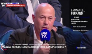 Emmanuel Ferrand, agriculteur: "50% de pesticides en moins, c'est comme enlever une touche sur deux sur le clavier d'un ordinateur et essayer de faire du traitement de texte"