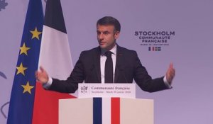 Visite en Suède: Emmanuel Macron affirme que la France va "garder le cap d'une réforme", "quels que soient les défis et les difficultés du moment"