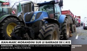 Revoir l'intégralité de la page spéciale de Morandini Live depuis le barrage de l'A15 : Jean-Marc Morandini donne la parole aux agriculteurs