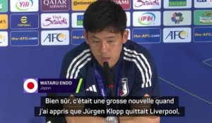 Japon - Endo "un peu triste" d'apprendre le départ de Klopp à Liverpool