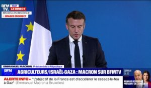 Emmanuel Macron sur la crise agricole: "Les temps changent (...) Nous devons profondément changer les règles"