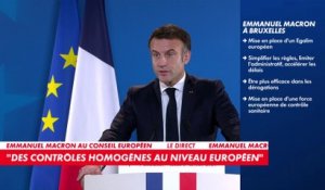 Emmanuel Macron : «Oui pour aider l’Ukraine dans un contexte de guerre, non pour créer une situation de concurrence déloyale»