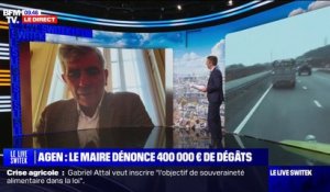 Jean Dionis du Séjour, maire d'Agen évalue les dégâts dans sa ville à environ 400.000 euros après la colère des agriculteurs