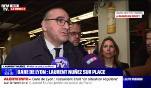 Attaque à la gare de Lyon: Laurent Nuñez, préfet de police de Paris, précise qu'aucun élément "ne laisse à penser que ça puisse être un acte terroriste" à ce stade