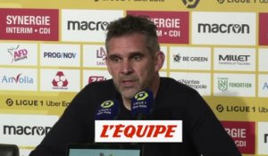 Gourvennec : « Un but refusé très, très, très limite » - Foot - L1 - Nantes