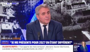 Xavier Bertrand: "C'est clairement mon intention" d'être candidat à la prochaine élection présidentielle