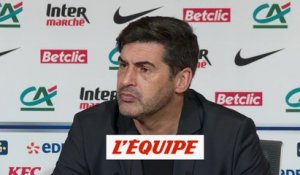 Paulo Fonseca « Tout le monde a vu que nous avions l'initiative » - Foot - Coupe - Lille