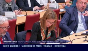 Audition à l'Assemblée nationale - Crise agricole : audition de Marc Fesneau - 07/02/2024
