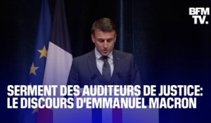 Prestation de serment des auditeurs de justice: le discours d'Emmanuel Macron en intégralité