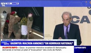 "Adieu monsieur Badinter et merci": des habitants sont venus déposer des fleurs devant le domicile de Robert Badinter