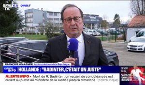 François Hollande: "Robert Badinter a subi parfois des attaques très dures et il a toujours tenu bon"