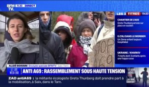 Greta Thunberg a pris part à la mobilisation contre le projet de l'autoroute A69 dans leTarn
