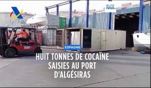 Huit tonnes de cocaïne saisies dans le port d'Algésiras