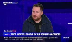 Julien Troccaz (secrétaire fédéral SUD-Rail): "Le PDG de la SNCF devrait vite rouvrir des négociations s'il veut que les trains roulent ce week-end"