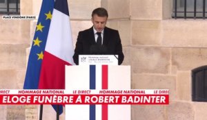 Emmanuel Macron : «Robert Badinter sera toujours l'avocat de l'abolition».