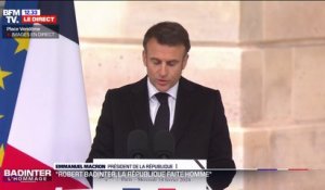 Emmanuel Macron: "Vous nous restez fidèle, comme vous l'étiez chaque année, en silence (...) pour commémorer la rafle où fut enlevé votre père, un 9 février, encore"