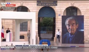 Emmanuel Macron annonce que le nom de Robert Badinter "va s'inscrire" au Panthéon