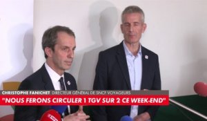 Christophe Fanichet, directeur général de SNCF Voyageurs : «Nous pensons que sur la période des quatre jours, tous les voyageurs peuvent retrouver une place, c’est notre objectif»
