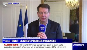 SNCF: "Je suis surpris par la grève de ce week-end" déclare Patrice Vergriete, le nouveau ministre chargé des Transports