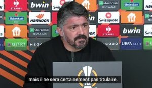 Marseille - Gattuso justifie la présence de Mbemba, qui "ne sera pas titulaire", dans le groupe