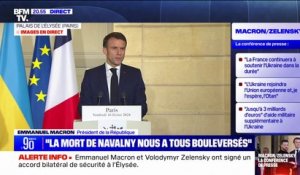 "La mort soudaine d'Alexeï Navalny nous a tous bouleversés" affirme Emmanuel Macron
