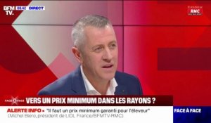 Grande distribution: "Mettons également dans la loi un prix minimum de vente pour les distributeurs" propose Michel Biero, PDG de Lidl France
