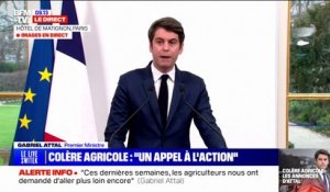 "La souveraineté agricole est notre cap" assure Gabriel Attal