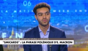 Matthieu Hocque : «L'électorat d'Emmanuel Macron en 2017 est un électorat fourre-tout, qui touche toutes les catégories sociales, y compris les smicards qu'il insulte à travers cette phrase»