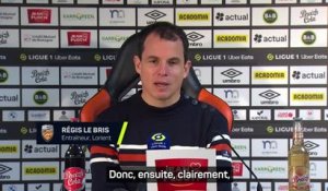 Lorient - Le Bris : “On doit bien capitaliser sur ce match”
