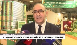 Salon de l’agriculture 2024 : Laurent Nuñez annonce 6 interpellations et 8 blessés parmi les forces de l’ordre