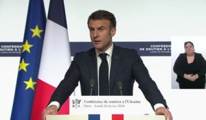 Emmanuel Macron: "La défaite de la Russie est indispensable à la sécurité et à la stabilité en Europe"