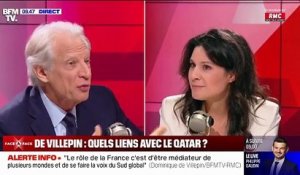 Interrogé sur ses liens avec le Qatar, Dominique de Villepin s'en prend à Apolline de Malherbe: "A qui appartient votre chaîne ? Avez-vous des pressions ? Qui ai-je devant moi?" - Regardez