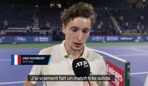 Dubaï - Humbert : "J'ai vraiment fait un match très solide"