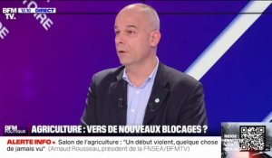 Colère des agriculteurs: "Penser que d'ici 15 jours tout s'achèvera est une erreur, ce ne sera pas le cas" pour Arnaud Rousseau