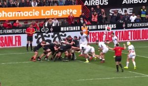 TOP 14 - Essai de Joshua BRENNAN (ST) - Stade Toulousain - Castres Olympique