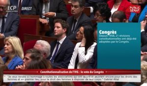 IVG dans la Constitution : « Aujourd’hui la France est pionnière », insiste Gabriel Attal