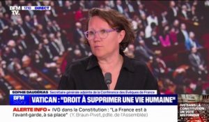 IVG dans la Constitution: "Il y a une forme de tristesse de promouvoir la mort plutôt que la vie", pour Sophie Daugérias (secrétaire générale adjointe de la Conférences des évêques de France)