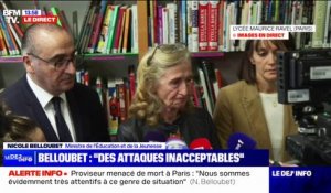 Proviseur menacé de mort à Paris: "Les chefs d'établissement ont notre soutien total sans aucune restriction" déclare la ministre de l'Éducation nationale, Nicole Belloubet