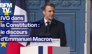 IVG dans la Constitution: l'intégralité du discours d'Emmanuel Macron