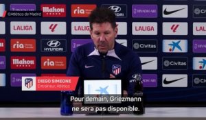 Simeone espère Griezmann contre l'Inter