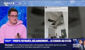 Grégory Thuizat (professeur agrégé de lettres modernes) sur la vétusté d'établissements scolaires: "L'école publique en Seine-Saint-Denis est en état d'urgence"