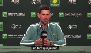 ATP - Indian Wells 2024 - Novak Djokovic : "Nadal, Murray et Federer sont indissociables de qui je suis devenu"