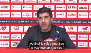 Lille - Fonseca content de la mentalité de ses joueurs, pas du résultat