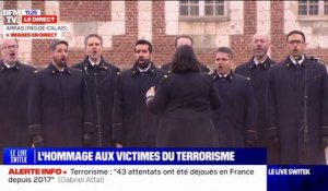 La Marseillaise est entonnée à Arras en hommage aux victimes du terrorisme