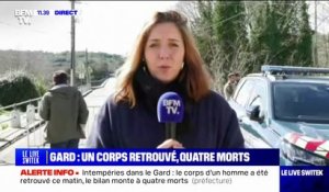 Le corps d'un homme a été retrouvé dans le Gard, portant à quatre le nombre de morts dans les inondations