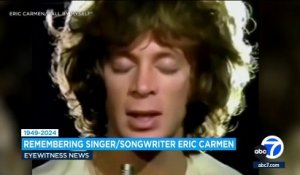 Le chanteur américain Eric Carmen, interprète et coauteur du hit planétaire "All by Myself", repris ensuite par Céline Dion, est décédé à l'âge de 74 ans