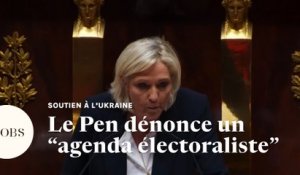 Le Pen sur l'Ukraine : « Soit on est pro-Macron, soit on est accusé d’être pro-Poutine »