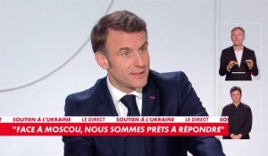 Emmanuel Macron : «On va chercher partout où c'est disponible des munitions. On va sonder tous les pays du monde, chercher dans leurs stocks».
