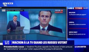 "La France considère la Russie comme son adversaire, telle la nouvelle déclaration de Macron":  l'interview d'Emmanuel Macron diffusée en Russie pendant que les Russes votent