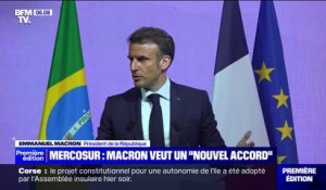 Mercosur: Emmanuel Macron souhaite bâtir "un nouvel accord"